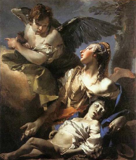 TIEPOLO, Giovanni Domenico The Angel Succouring Hagar china oil painting image